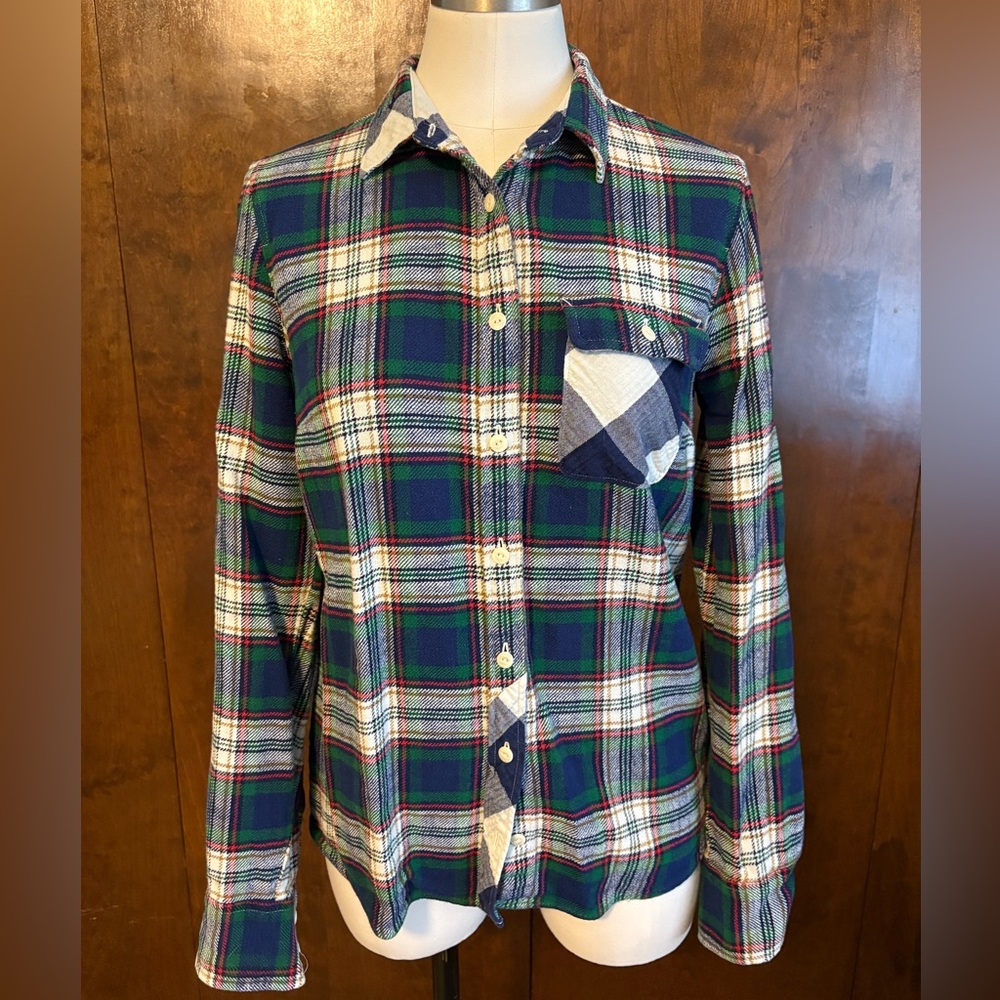 Mixed-Plaid Button Down - image 1